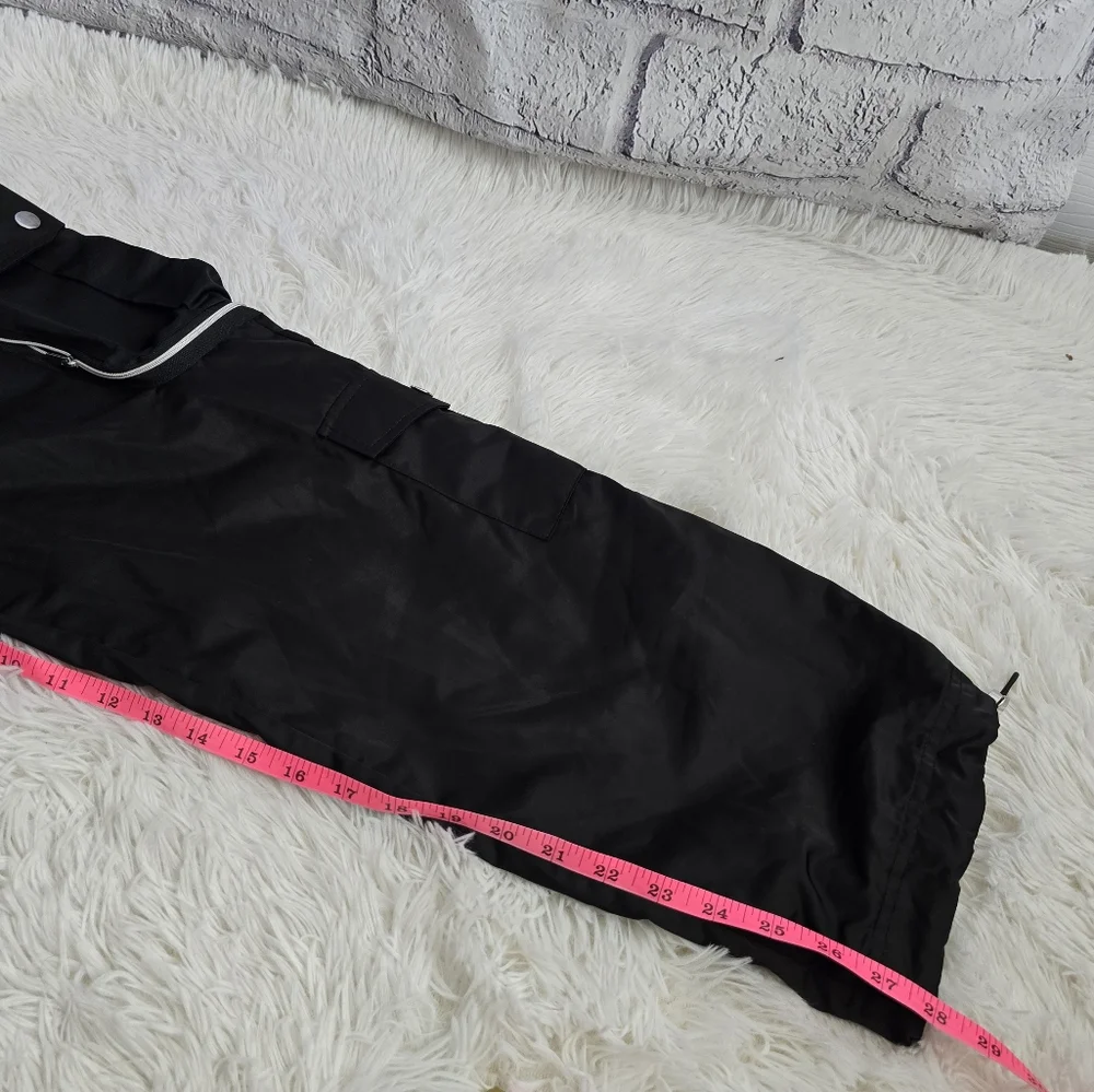Forever 21 Black High Waisted Cargo Sweatpants Medium